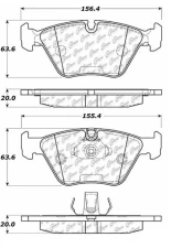 Centric C-Tek Ceramic Brake Pads with Shims 103.09460                                     - 103.09460 - Image 3