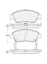 Centric C-Tek Ceramic Brake Pads with Shims 103.09480                                     - 103.09480 - Image 2