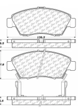 Centric C-Tek Ceramic Brake Pads with Shims 103.09480                                     - 103.09480 - Image 3