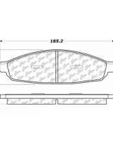 Centric C-Tek Ceramic Brake Pads with Shims 103.09530                                     - 103.09530 - Image 3