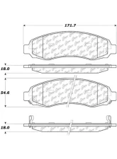 Centric C-Tek Ceramic Brake Pads with Shims 103.09620                                     - 103.09620 - Image 2
