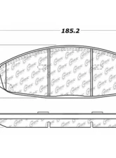 Centric C-Tek Ceramic Brake Pads with Shims 103.09970                                     - 103.09970 - Image 3