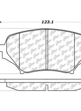 Centric C-Tek Ceramic Brake Pads with Shims 103.11790                                     - 103.11790 - Image 2