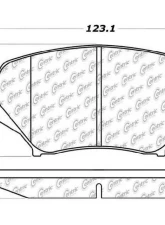 Centric C-Tek Ceramic Brake Pads with Shims 103.11790                                     - 103.11790 - Image 3