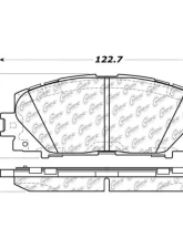Centric C-Tek Ceramic Brake Pads with Shims 103.11841                                     - 103.11841 - Image 2
