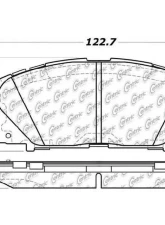 Centric C-Tek Ceramic Brake Pads with Shims 103.11841                                     - 103.11841 - Image 2