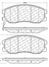 Centric C-Tek Ceramic Brake Pads with Shims 103.12640                                     - 103.12640 - Image 3