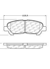 Centric C-Tek Ceramic Brake Pads with Shims 103.13250                                     - 103.13250 - Image 3