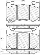 Centric C-Tek Ceramic Brake Pads with Shims 103.13460                                     - 103.13460 - Image 3