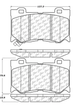 Centric C-Tek Ceramic Brake Pads with Shims 103.13460                                     - 103.13460 - Image 3