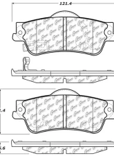 Centric C-Tek Ceramic Brake Pads with Shims 103.13520                                     - 103.13520 - Image 3