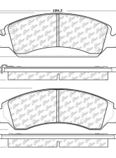 Centric C-Tek Ceramic Brake Pads with Shims 103.13630                                     - 103.13630 - Image 3