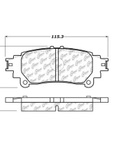Centric C-Tek Ceramic Brake Pads with Shims 103.13910                                     - 103.13910 - Image 3