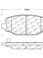 Centric C-Tek Ceramic Brake Pads with Shims 103.15960                                     - 103.15960 - Image 2