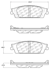 Centric C-Tek Ceramic Brake Pads with Shims 103.17070                                     - 103.17070 - Image 4