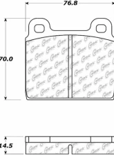 Posi-Quiet Semi-Metallic Brake Pads 104.00450                                     - 104.00450 - Image 3