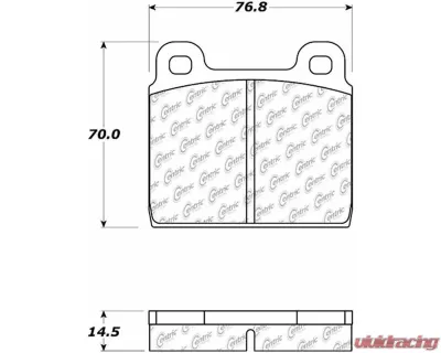 Posi-Quiet Semi-Metallic Brake Pads 104.00450 - 104.00450