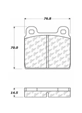 Posi-Quiet Semi-Metallic Brake Pads 104.00450                                     - 104.00450 - Image 3