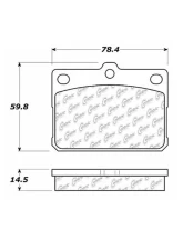 Posi-Quiet Semi-Metallic Brake Pads 104.01010                                     - 104.01010 - Image 3