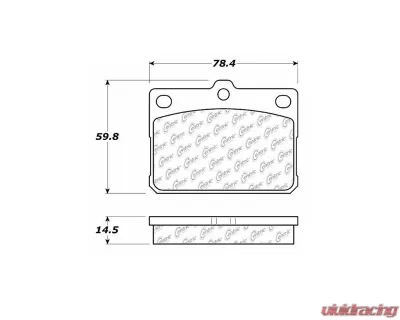 Posi-Quiet Semi-Metallic Brake Pads 104.01010 - 104.01010