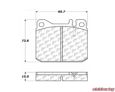 Posi-Quiet Semi-Metallic Brake Pads 104.01450 - 104.01450