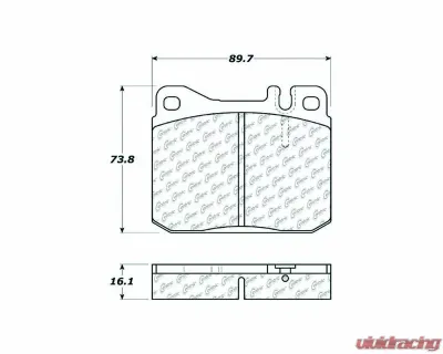 Posi-Quiet Semi-Metallic Brake Pads 104.01451 - 104.01451