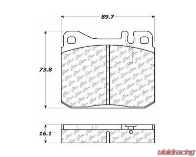 Posi-Quiet Semi-Metallic Brake Pads 104.01451 - 104.01451