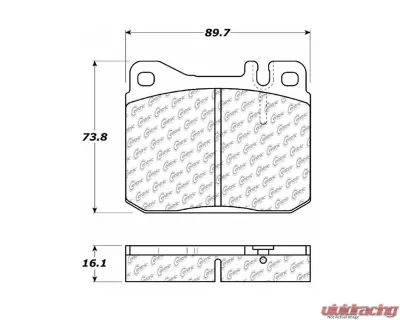 Posi-Quiet Semi-Metallic Brake Pads 104.01451 - 104.01451