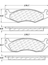 Posi-Quiet Semi-Metallic Brake Pads with Hardware 104.02030                                     - 104.02030 - Image 2