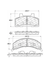 Posi-Quiet Semi-Metallic Brake Pads with Hardware 104.02150                                     - 104.02150 - Image 2
