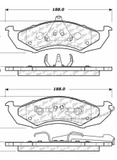 Posi-Quiet Semi-Metallic Brake Pads with Hardware 104.04170                                     - 104.04170 - Image 3