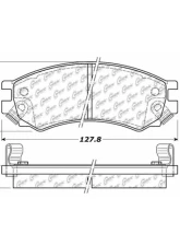 Posi-Quiet Semi-Metallic Brake Pads with Hardware 104.05070                                     - 104.05070 - Image 3