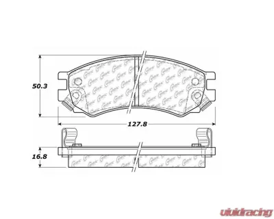 Posi-Quiet Semi-Metallic Brake Pads with Hardware 104.05070 - 104.05070