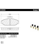 Posi-Quiet Semi-Metallic Brake Pads with Hardware 104.05650                                     - 104.05650 - Image 2