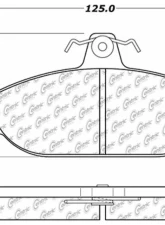 Posi-Quiet Semi-Metallic Brake Pads with Hardware 104.05650                                     - 104.05650 - Image 3