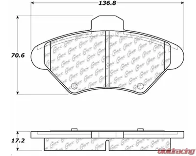 Posi-Quiet Semi-Metallic Brake Pads with Hardware 104.06000 - 104.06000
