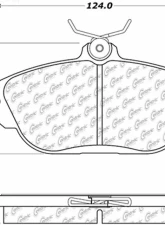 Posi-Quiet Semi-Metallic Brake Pads with Hardware 104.06010                                     - 104.06010 - Image 3