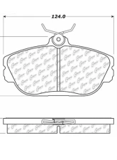 Posi-Quiet Semi-Metallic Brake Pads with Hardware 104.06010                                     - 104.06010 - Image 3