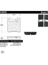 Posi-Quiet Semi-Metallic Brake Pads 104.06030                                     - 104.06030 - Image 2
