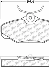 Posi-Quiet Semi-Metallic Brake Pads with Hardware 104.06100                                     - 104.06100 - Image 3