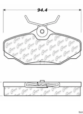 Posi-Quiet Semi-Metallic Brake Pads with Hardware 104.06100                                     - 104.06100 - Image 3