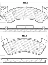 Posi-Quiet Semi-Metallic Brake Pads with Hardware 104.06140                                     - 104.06140 - Image 2