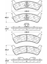 Posi-Quiet Semi-Metallic Brake Pads with Hardware 104.06250                                     - 104.06250 - Image 3