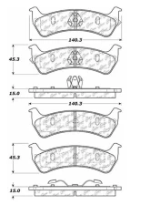 Posi-Quiet Semi-Metallic Brake Pads with Hardware 104.06250                                     - 104.06250 - Image 3