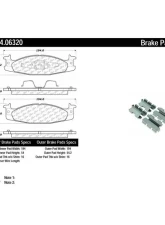 Posi-Quiet Semi-Metallic Brake Pads with Hardware 104.06320                                     - 104.06320 - Image 2