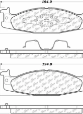 Posi-Quiet Semi-Metallic Brake Pads with Hardware 104.06320                                     - 104.06320 - Image 3