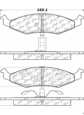 Posi-Quiet Semi-Metallic Brake Pads with Hardware 104.06330                                     - 104.06330 - Image 3