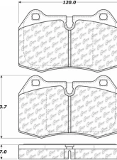 Posi-Quiet Semi-Metallic Brake Pads 104.06390                                     - 104.06390 - Image 3