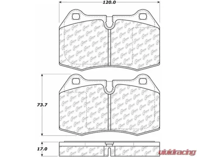 Posi-Quiet Semi-Metallic Brake Pads 104.06390 - 104.06390