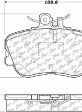 Posi-Quiet Semi-Metallic Brake Pads with Hardware 104.06450                                     - 104.06450 - Image 3